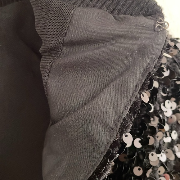 THE OPEN PRODUCT Women's Sequined Cropped Jacket Size 1 (US Small) - Picture 3 of 5